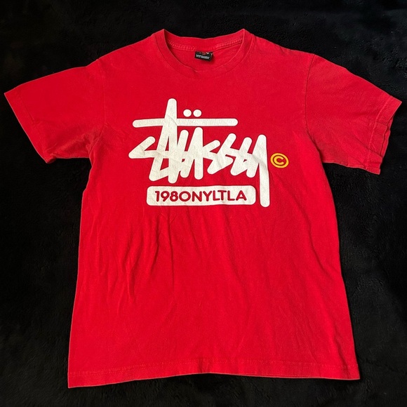 -Vintage Stussy 1980NYLTLA T-Shirt
-Size Small - Picture 1 of 5